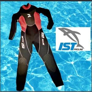 1st Proline full Wetsuit Kids Black/Red Size: 5